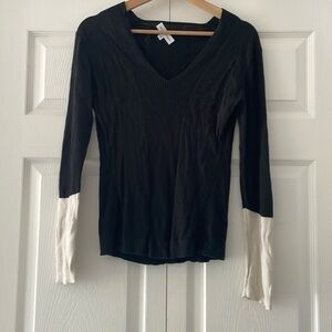 Narciso Rodriguez black and cream sweater